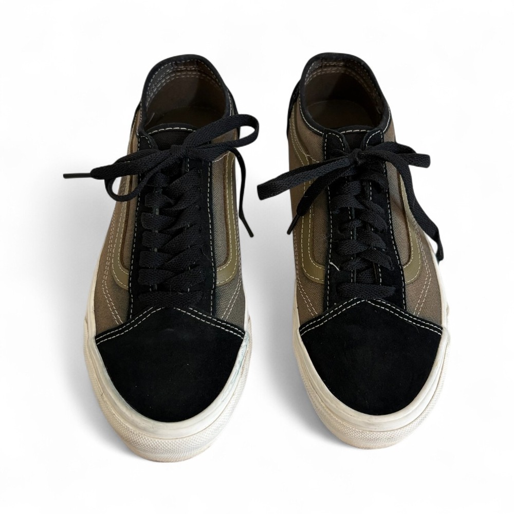 Y2K Vans‎ Old Skool Tapered World Code Black Green Canvas Skate Shoes Womens 8 - Picture 7 of 7